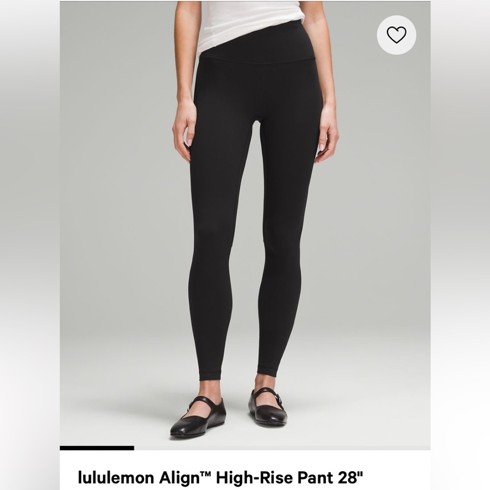 Lululemon Align Leggings 28” Black Size 12